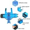 Size S Blue Scales Pattern Pet Life Jacket for Dogs