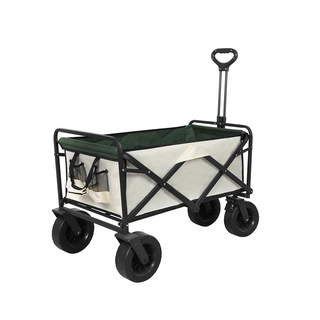 Lambu Garden Camping Trolley Outdoor Beige - Image 2