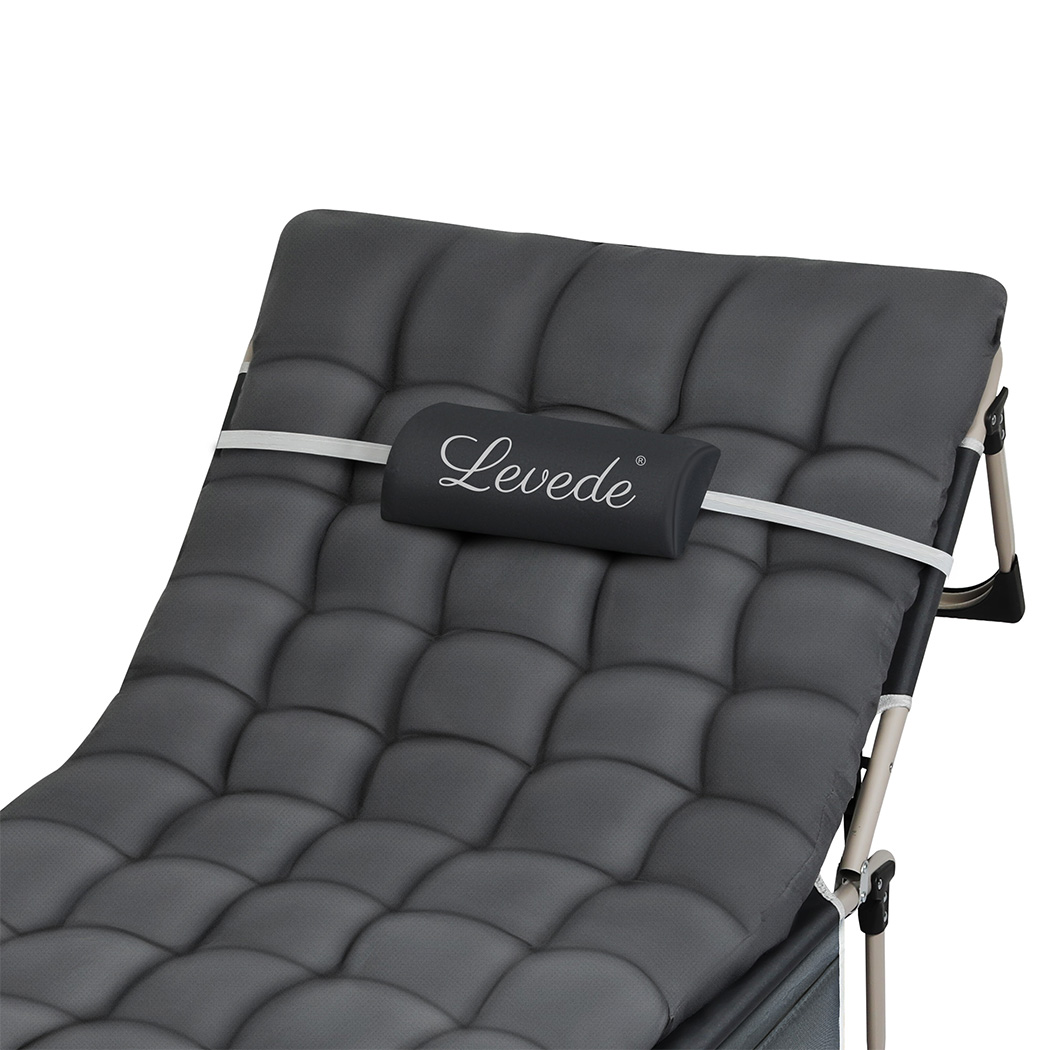 Levede Folding Camping Bed Camp Cots - Image 4