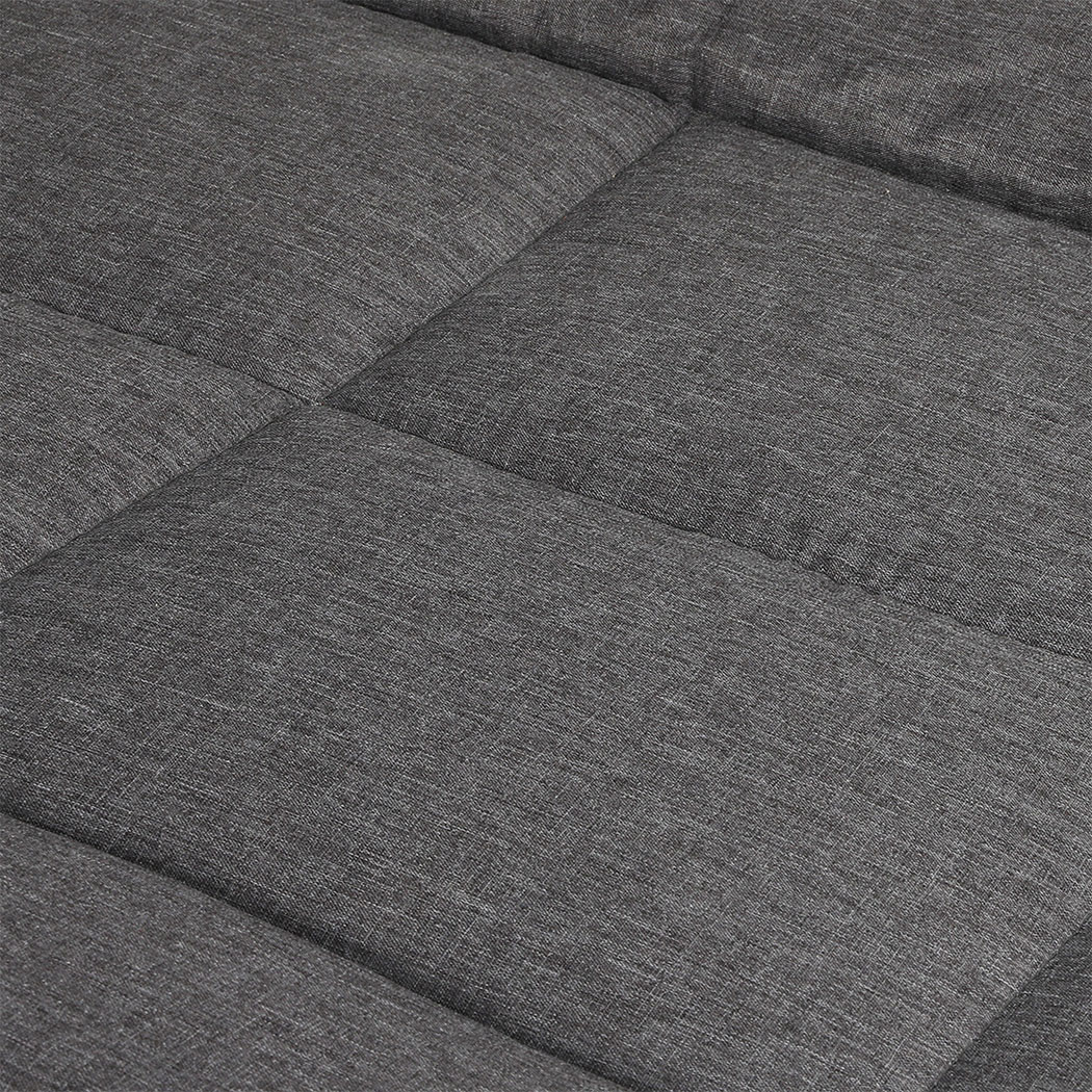 Levede Folding Camping Bed Camp Cots Dark Grey - Image 4